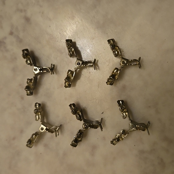 Mini Crystal Hair Accessories Sparkly Rhinestone Hair Claw Clips - Picture 3 of 5